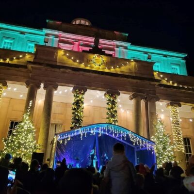 Pittville Pump Room Christmas Lights Switch On